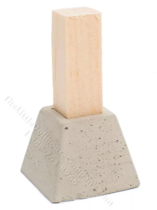 Miniature Concrete Deck Block for Dollhouses (4pcs)